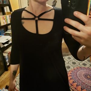 Solid black Gypsy Warrior dress